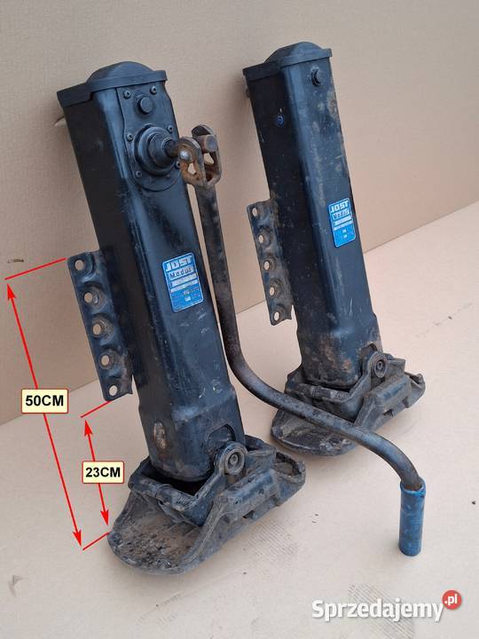 JOST ŁAPY PODPORY NOGI NACZEPY ŁAPA KOMPLET Bieleń