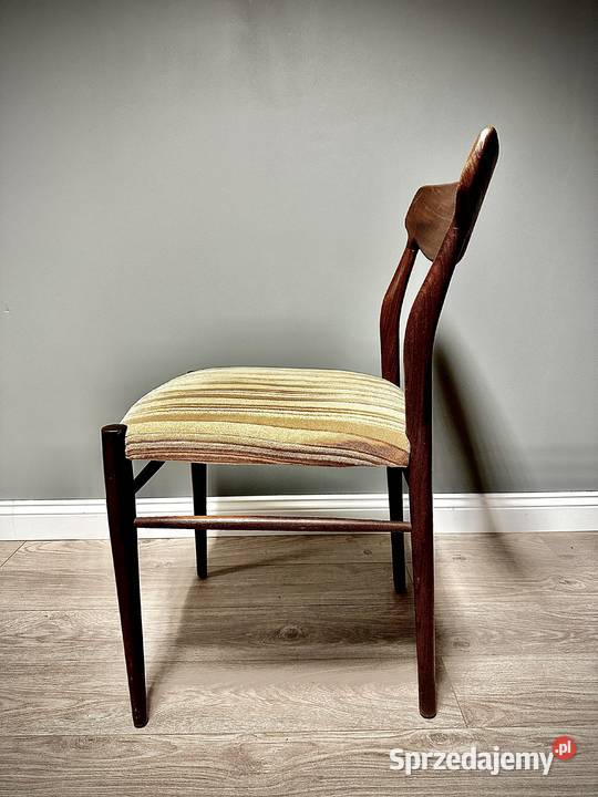4 Krzesła teakowe Lbke lata 60 Mid century Zielona Góra