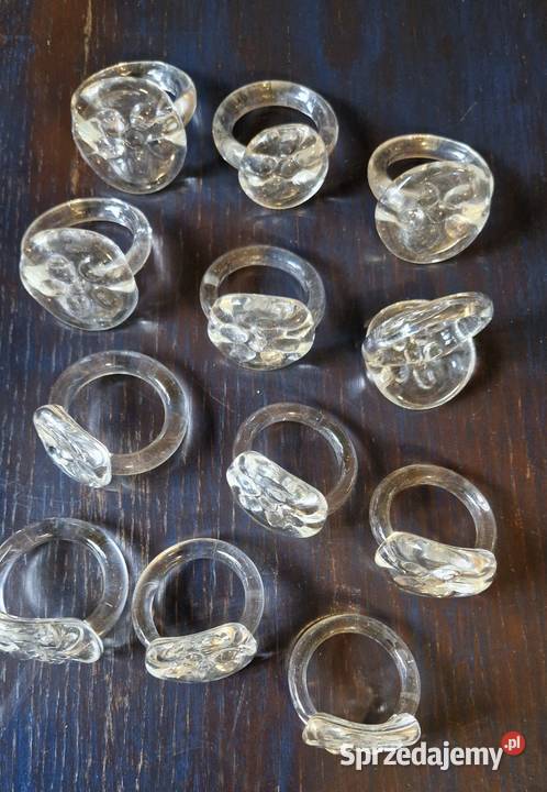 OBRĄCZKI NA SERWETKI Altom Poland szkło hand lubelskie Lublin sprzedam