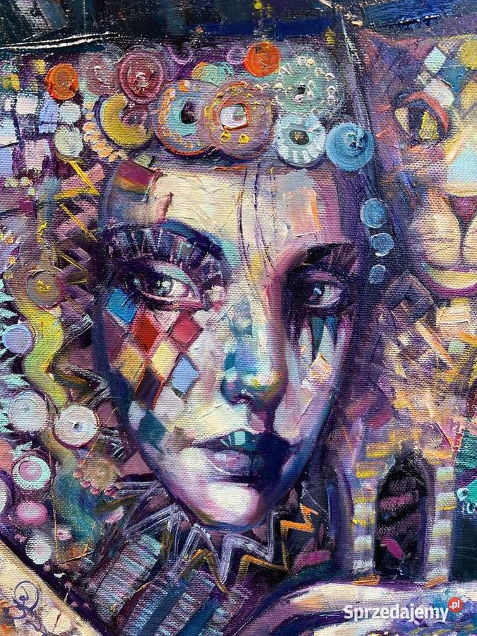 Pitsko Giennadij Tajemnica 100x100 obraz olejny Rumia