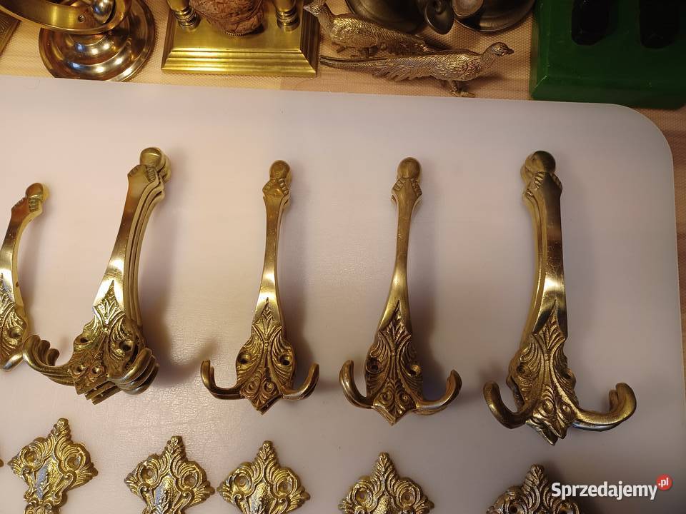 Piękny mosiężny wieszak wielkopolskie Poznań
