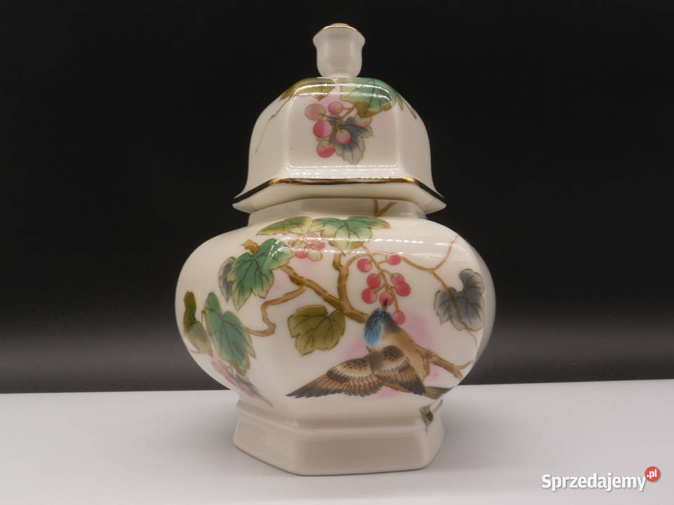 Chiński porcelanowy wazonamfora bomboniera Raszków sprzedam