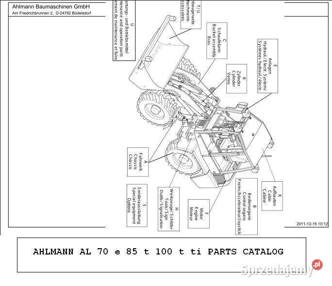 AHLMANN AL 70e 85t 100t 100ti katalog części Kielce