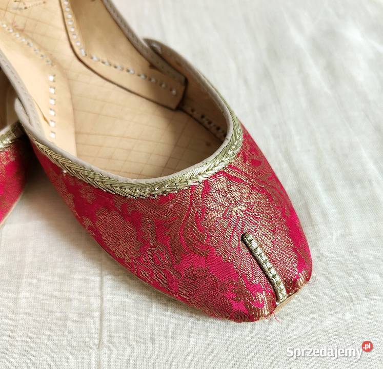 Indyjskie buty baleriny khussa 39 orient boho Szczecin