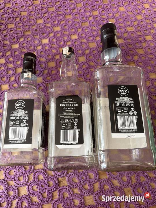 Puste butelki Jack Daniels 3 175 l 1 l 0700ml