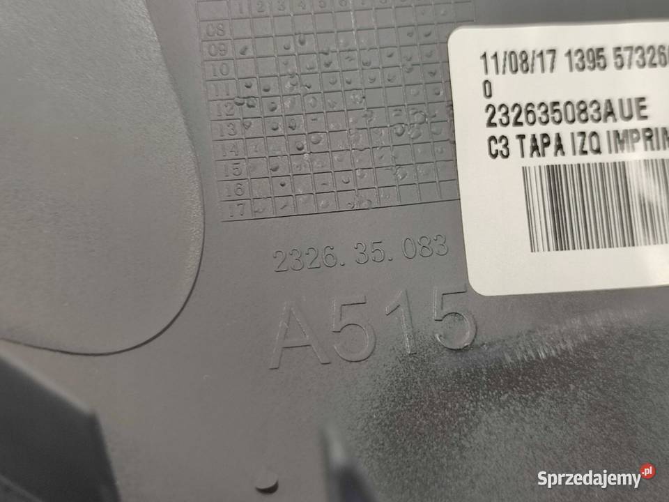 OBUDOWA LUSTERKA LEWEGO CITROEN DS3 20092015