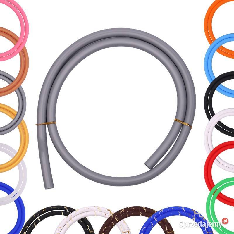 Wąż Silikonowy Fajka Wodnej Sziszashisha Srebrny łódzkie