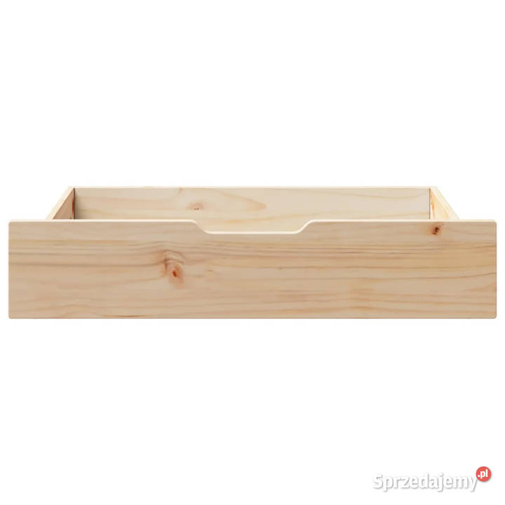 Szuflady pod łóżko z kółkami 2 85x55x16 sosna Pozostałe