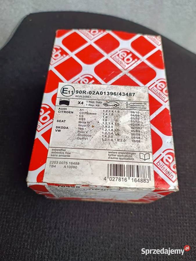 Klocki hamulcowe tył FEBI BILSTEIN 16488 audi a4