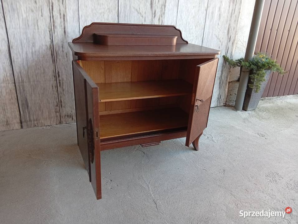 DĘBOWY BUFET POMOCNIK Z OKRESU MIĘDZYWOJENNEGO Komody