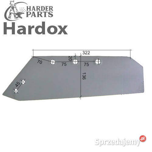 Lemiesz 300hektarów HARDOX MS1090L części do