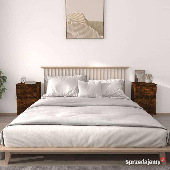 Szafki nocne 2 przydymiony dąb 40x35x70 WM819703 Warszawa