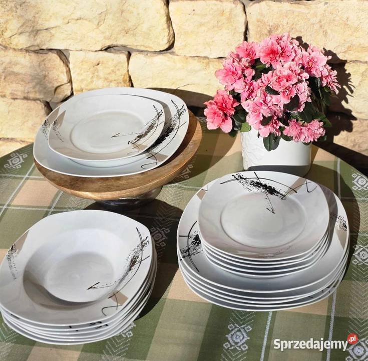 Talerze 18 el szlaczki Szczecin sprzedam