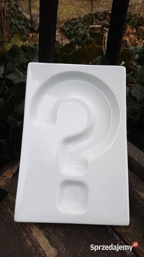 Ceramiczny znak zapytania śląskie Myszków