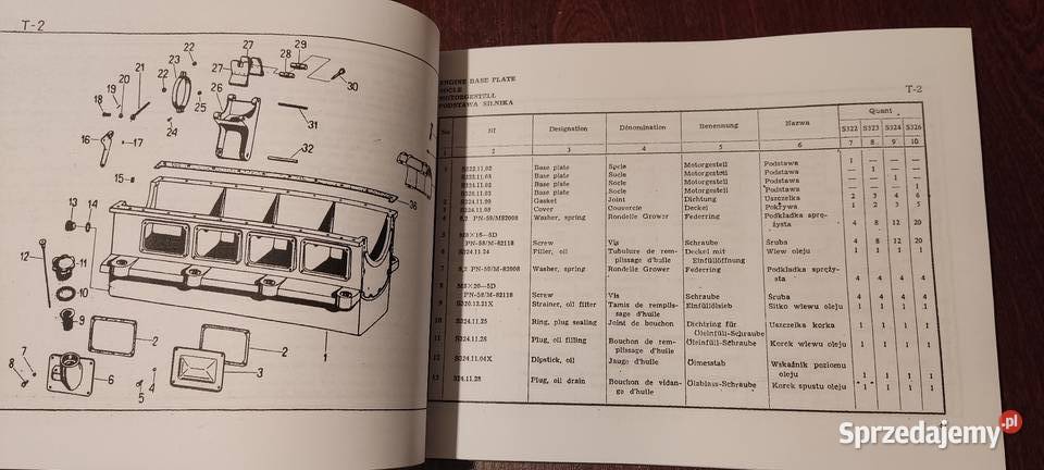 Andoria s 322 323 324 326 katalog części Stalowa Wola