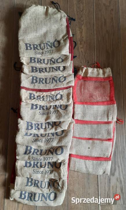 Jutowe ozdobne worki upominkowe na owoce warzywa sprzedam