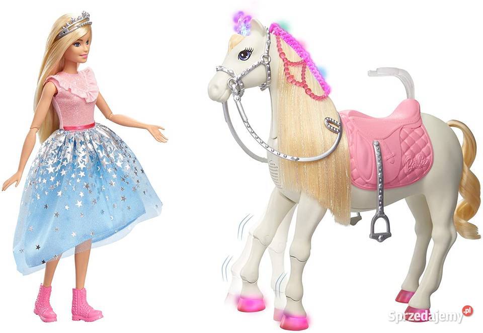 Lalka Barbie Koń Interaktywny Światło Dźwięk Mogilany
