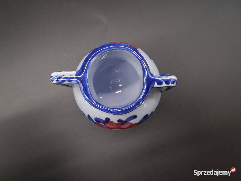 Zamykany ceramiczny ręcznie malowany pojemnik Raszków