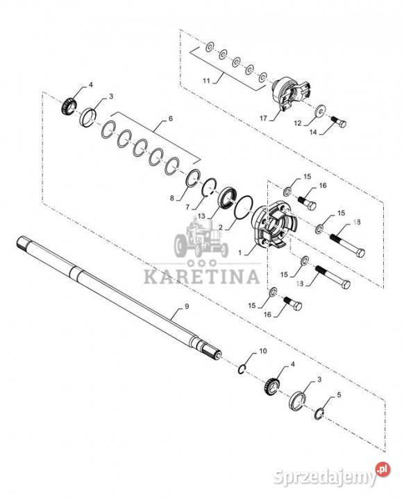 Holland T6090 T6070 Jarzmo 87663540 Pozostałe Jastrzębniki