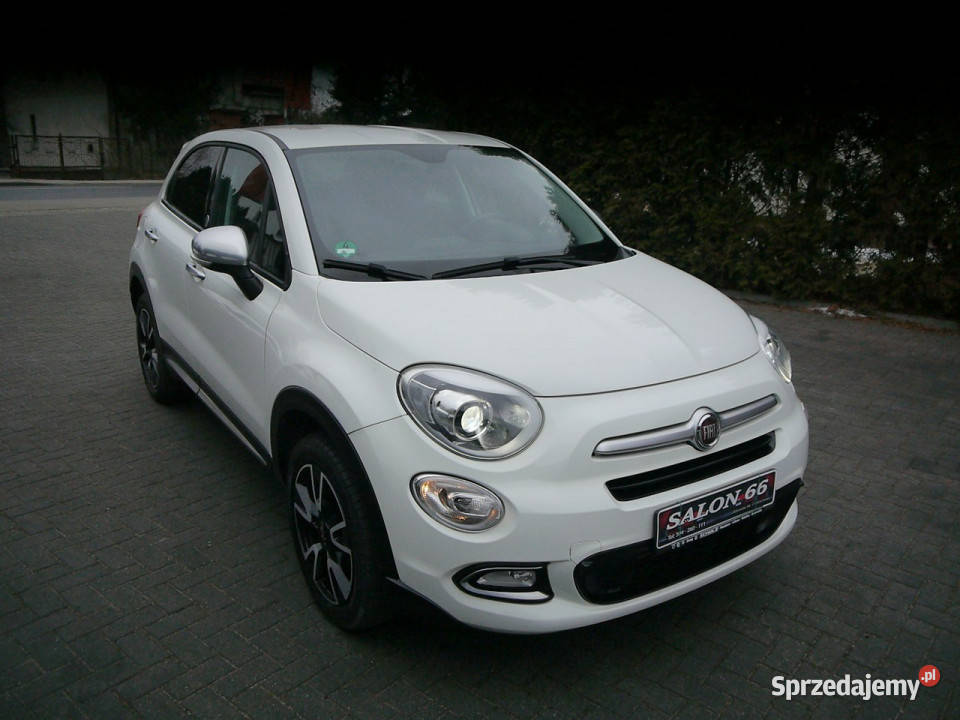 Fiat 500x 14 70 Navi Stan Idealny bezwypadkowy z biały 500X Częstochowa