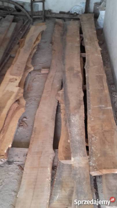 Dąb pocięty sezonowany deski 50mm Materiały budowlane Budownictwo i akcesoria Ostrołęka sprzedam