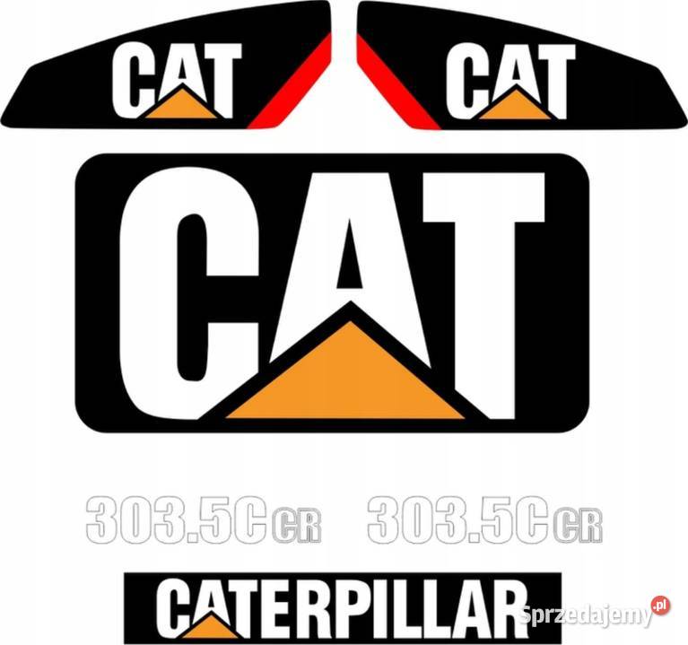 NAKLEJKI NA MASZYNĘ CAT 3035C CR
