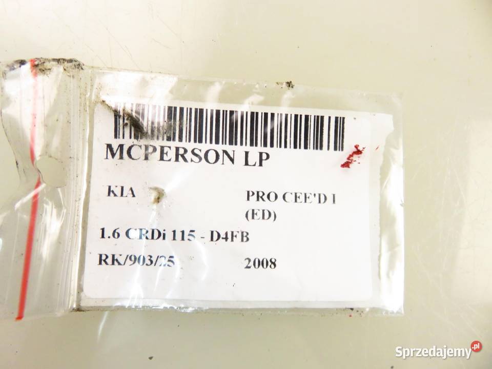 MCPERSON LEWY PRZEDNI KIA PRO CEED I 16 CRDi