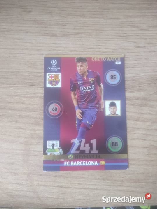 karta piłkarska Neymar UEFA champions leauge Żagań