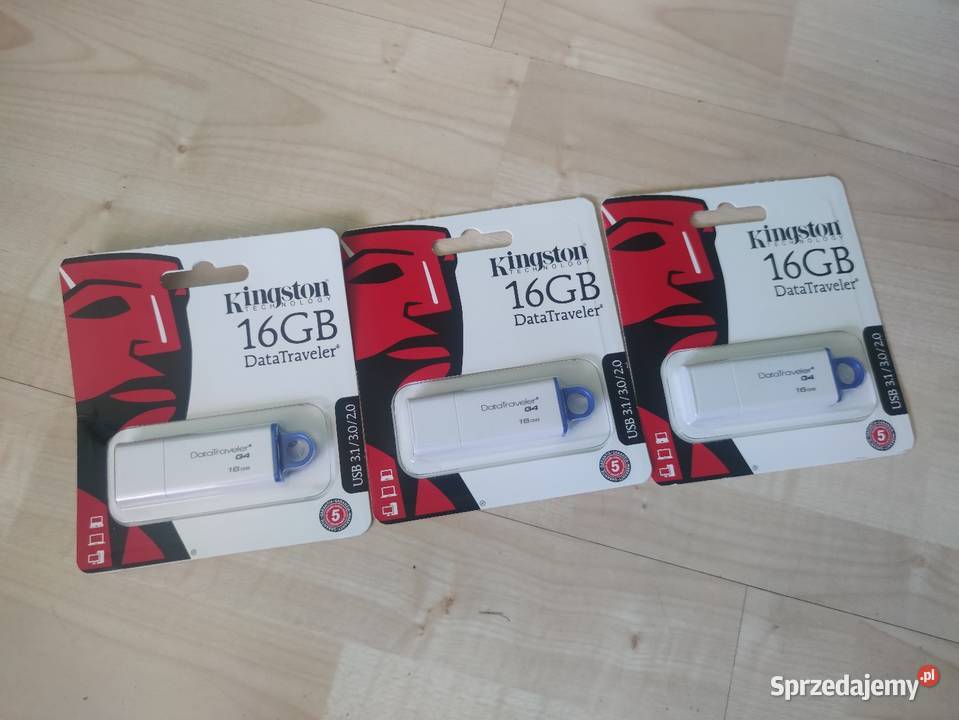 3 x nowe Pendrive 16 GB Kingston DataTraveler G4 Bochnia