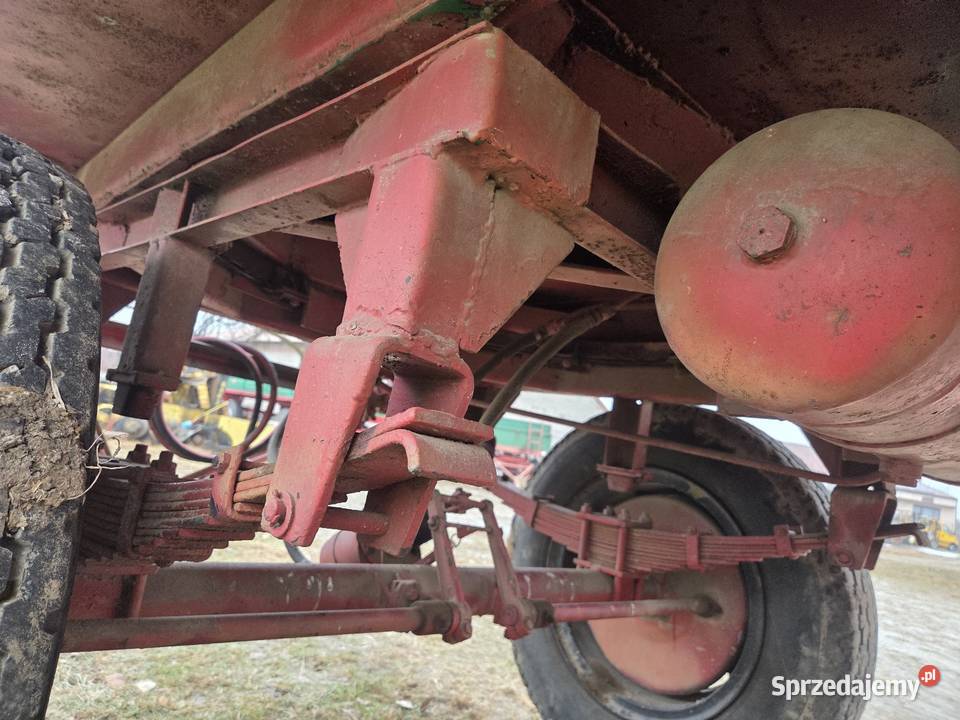 Przyczepa rolnicza sanok Zarejestrowana sztywna nieuszkodzony Złoczew
