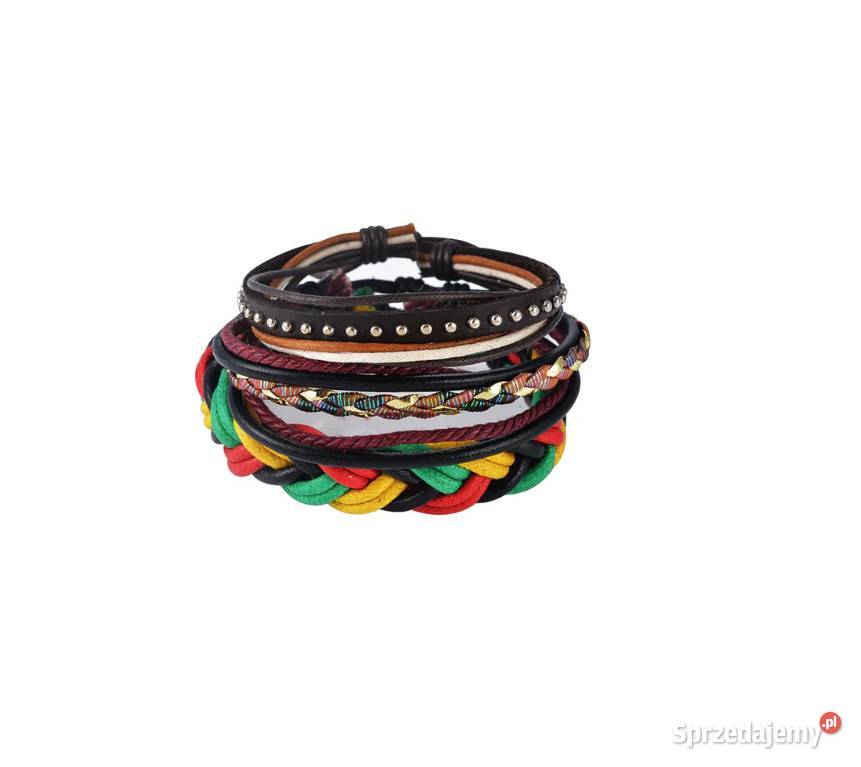 085 Nowa bransoletka męska zestaw komplet Szczecin sprzedam