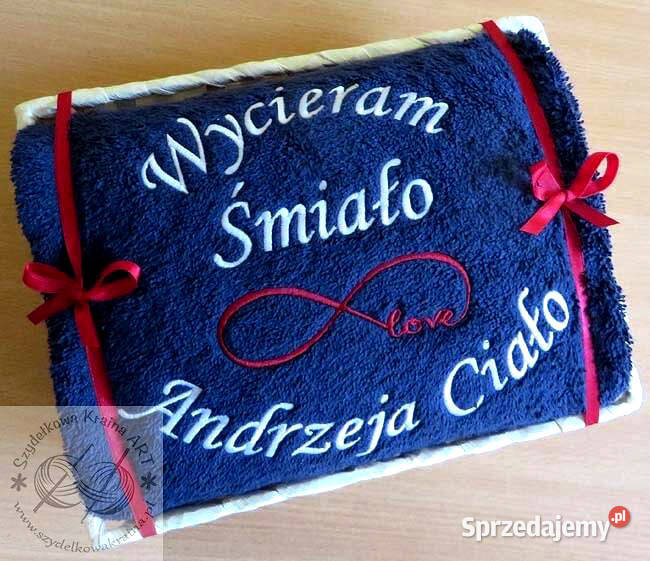 Prezent ANDRZEJKI ANDRZEJA imieniny ręcznik z Toruń