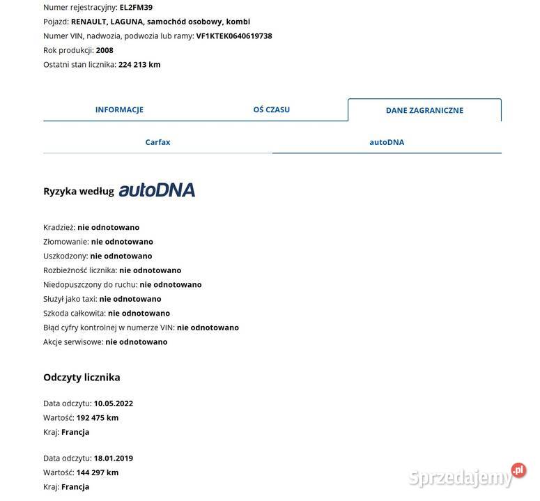 Renault Laguna 3 20 DCI Initiale Paris 224 Inowrocław