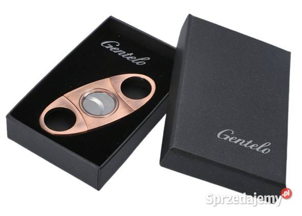 Srebrna Metalowa Obcinarka Do Cygara w