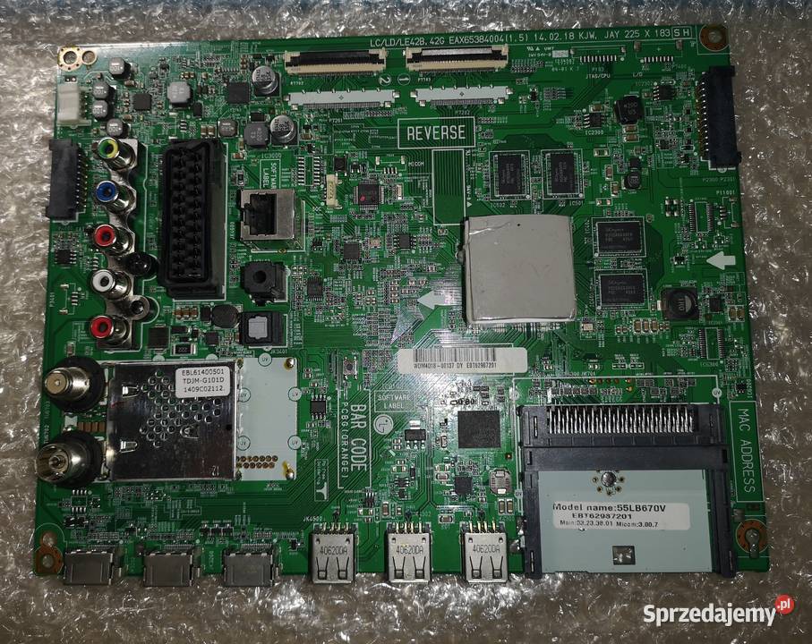 EAX65384004 15 Płyta główna LG 55LB67V Smart YV Pozostałe Ryn