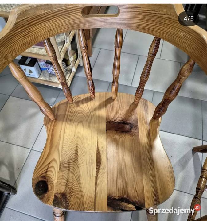 Krzesła drewniane Dom i Ogród pomorskie Nowy Dwór Gdański sprzedam