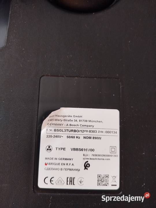 Odkurzacz Bosch używany Dzierżoniów