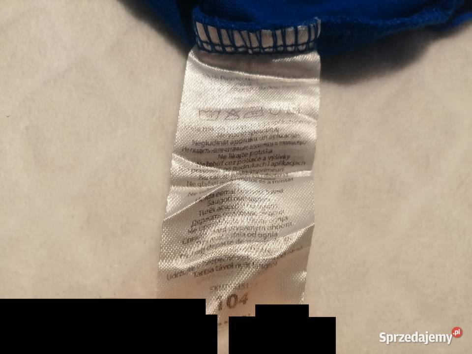Koszulka chłopięca długi rękaw 104 niebieska Czeladź