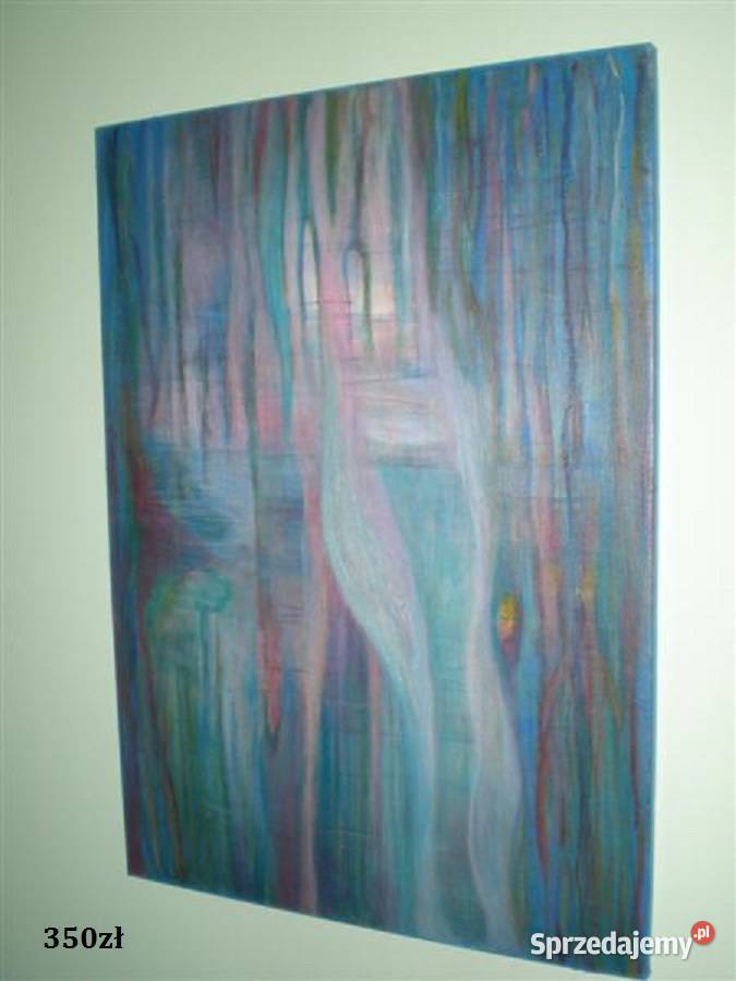 Poza czasem pejzaż onirycznyobrazakryl Łódź sprzedam