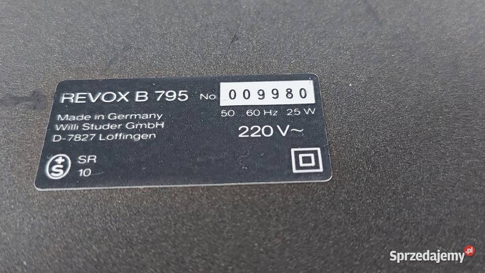 Gramofon Revox b 795 sprzedam