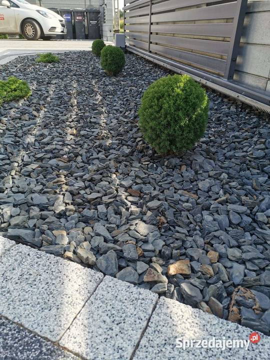 Kora Antracytowa czarna kora kamienna łupek grys