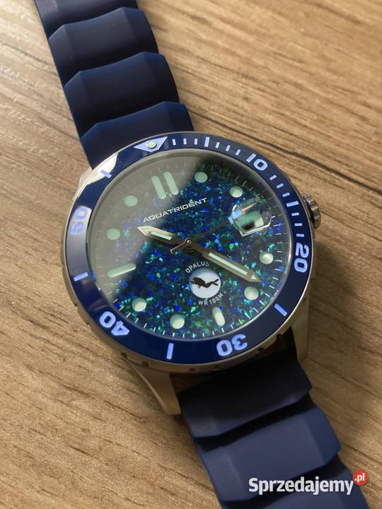 Aquatrident Diver WR 100 Automat Tarcza z OPALU Męskie Gliwice