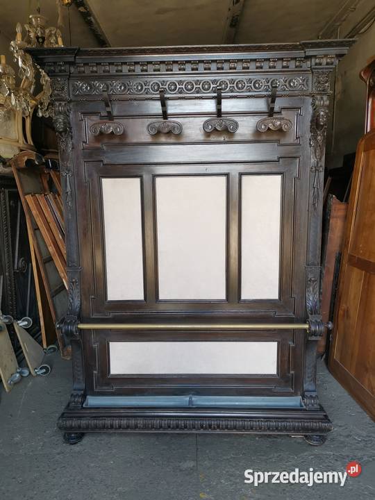 Ozdobna garderoba wieszak włoski neorenesans Wałbrzych