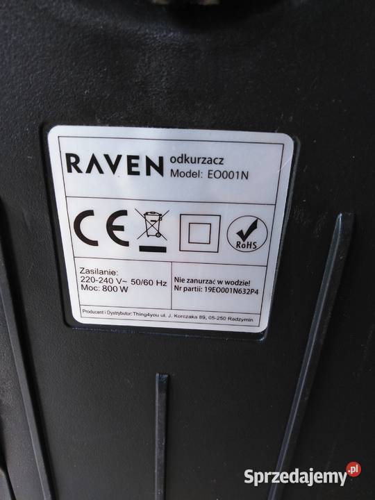 odkurzacz workowy Raven EO 001N Ostrów Mazowiecka
