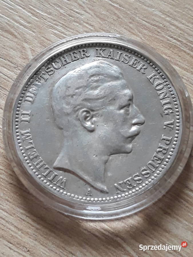 3 Marki Wilhelm II Prusy 1910 r men Aokoło Konin sprzedam