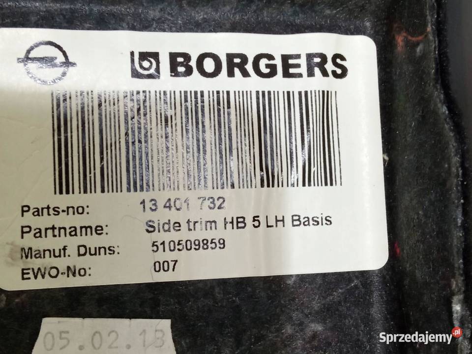 TAPICERKA BOCZEK BAGAŻNIKA LEWY PRAWY OSŁONA świętokrzyskie