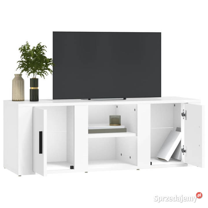 Szafka pod TV biała 100x315x35 materiał mazowieckie Warszawa