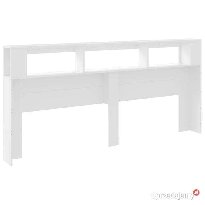 Wezgłowie łóżka z LED białe 220x185x1035 Warszawa