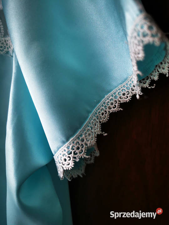 Koszula nocna damska jasnoniebieska duży rozmiar Piżamy i szlafroki Polkowice