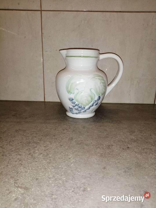 ceramiczny biały dzbanek Siemianowice Śląskie
